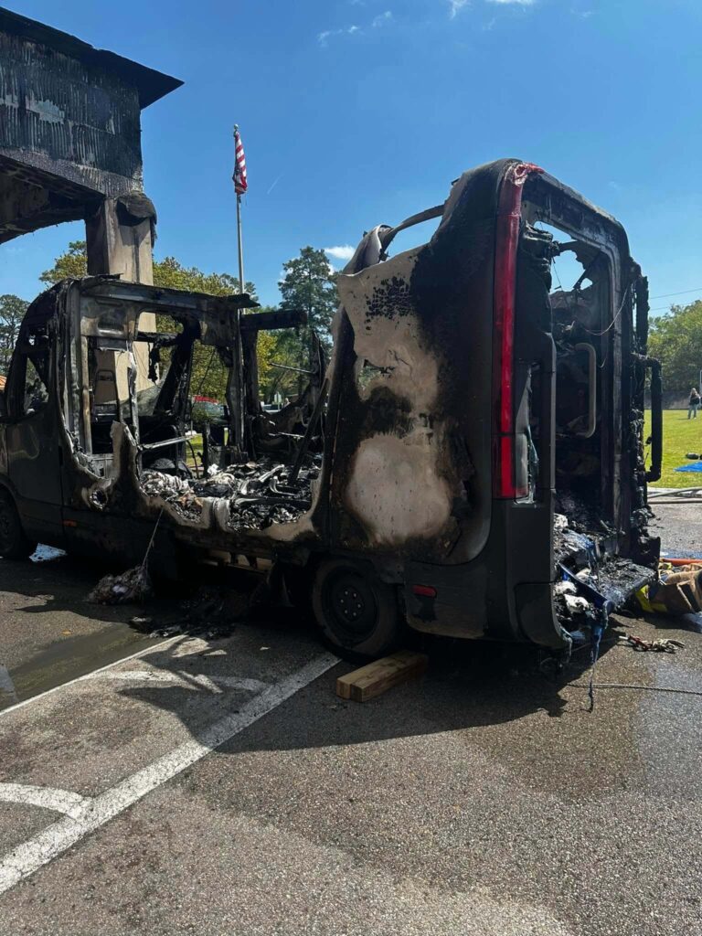 Amazon Delivery Van Fire