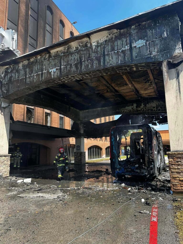 Amazon Delivery Van Fire
