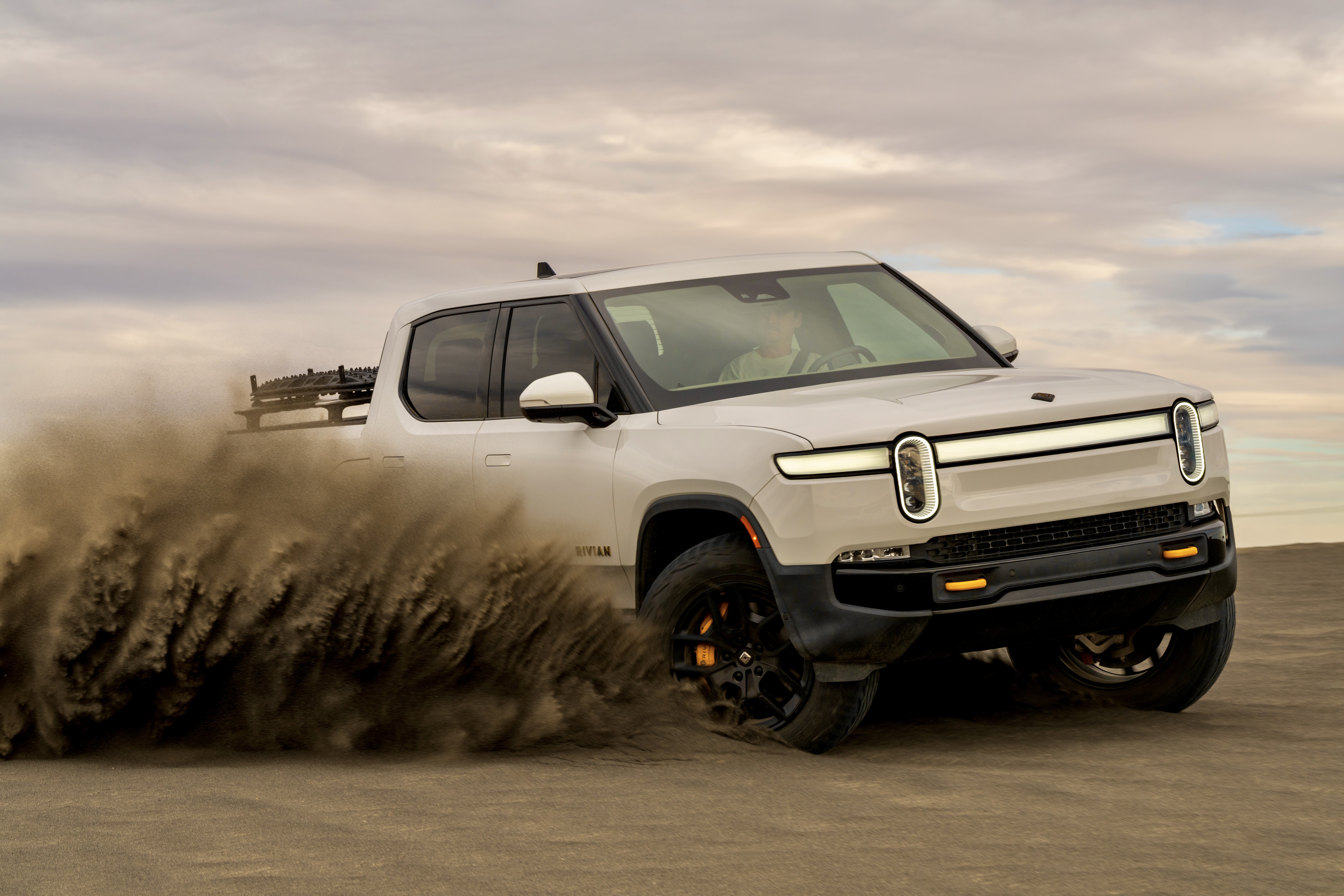 Rivian in the dunes