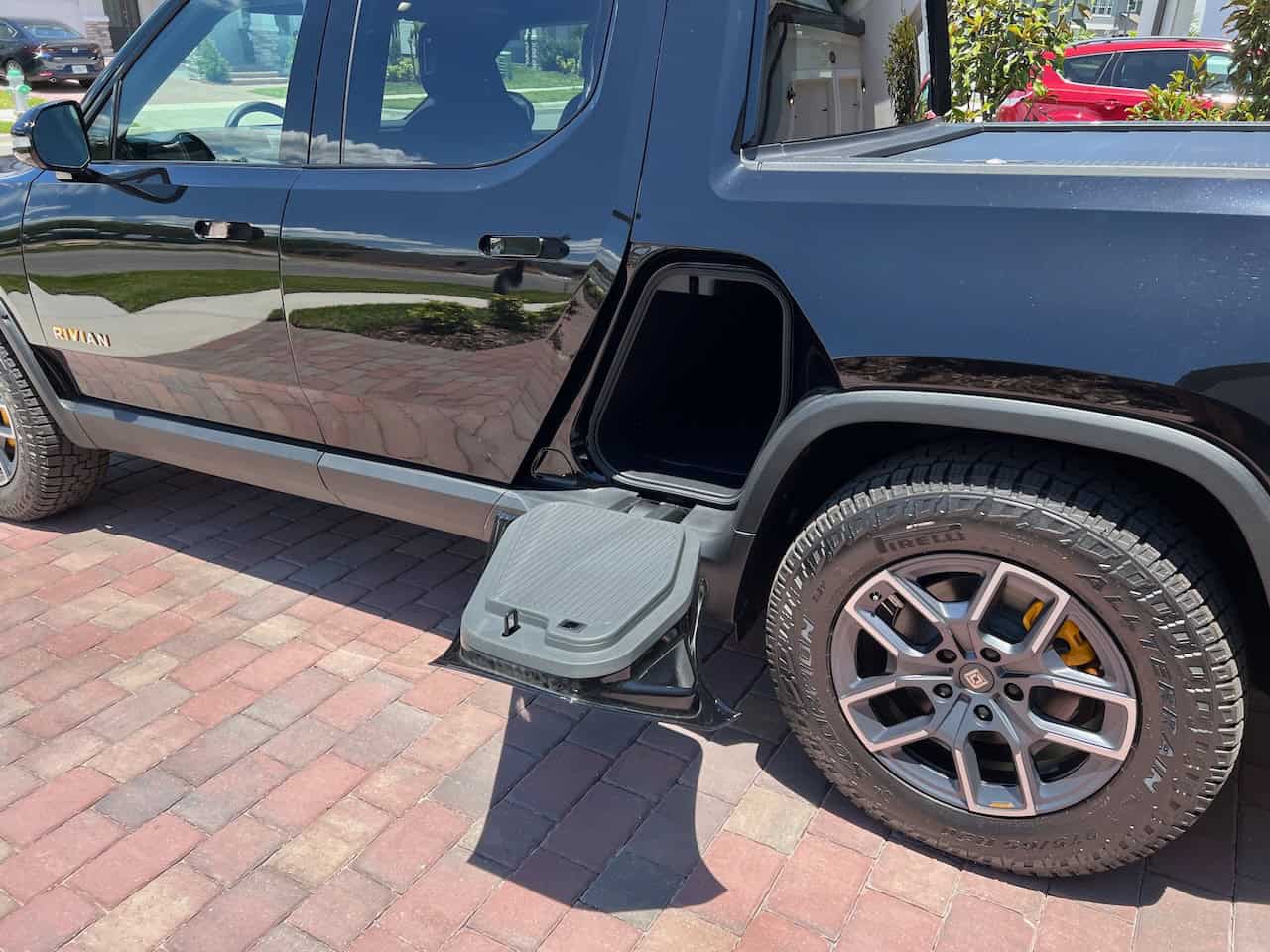 Jose with his Gen 1 Rivian R1T on delivery day