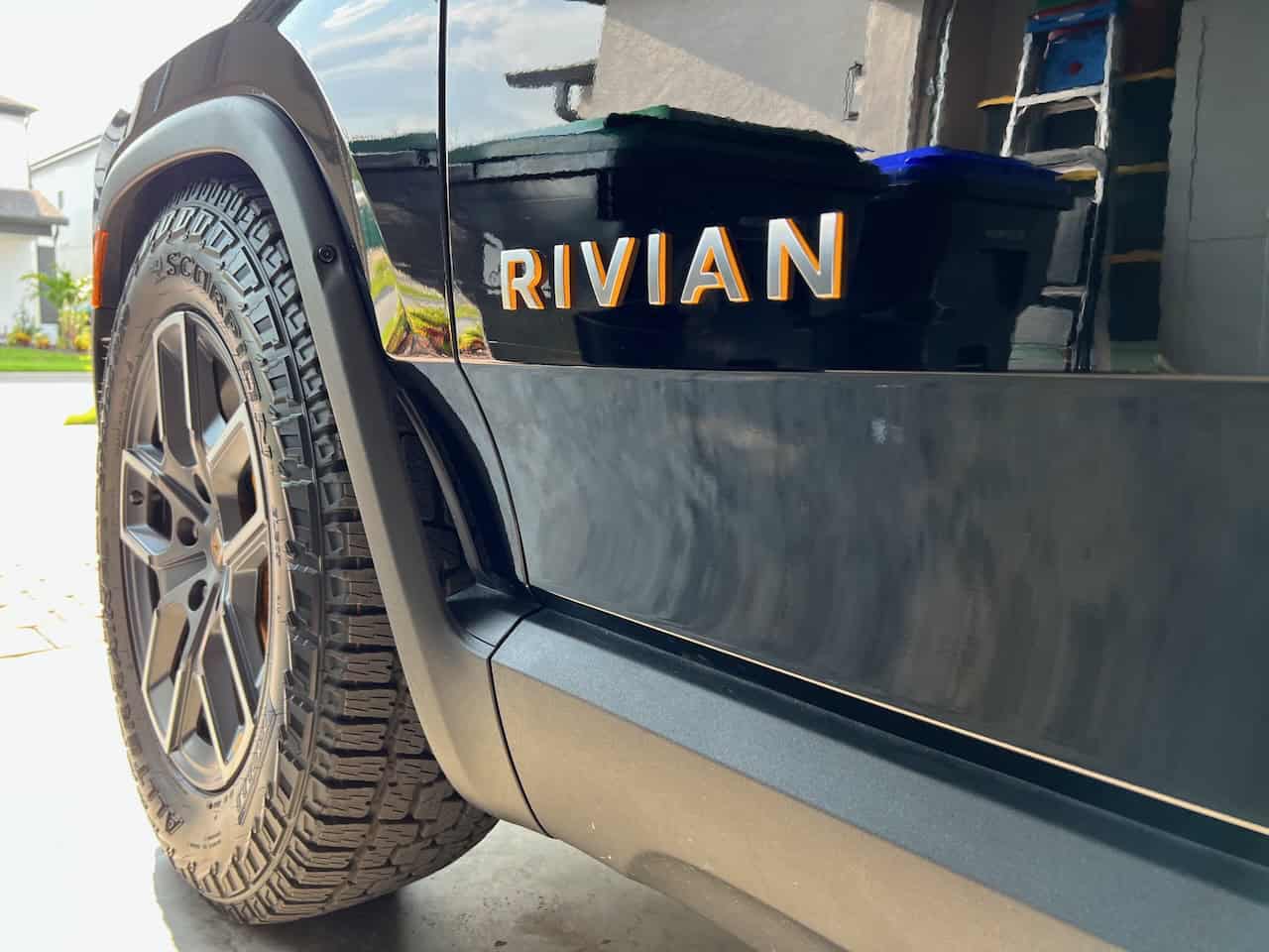 Jose with his Gen 1 Rivian R1T on delivery day