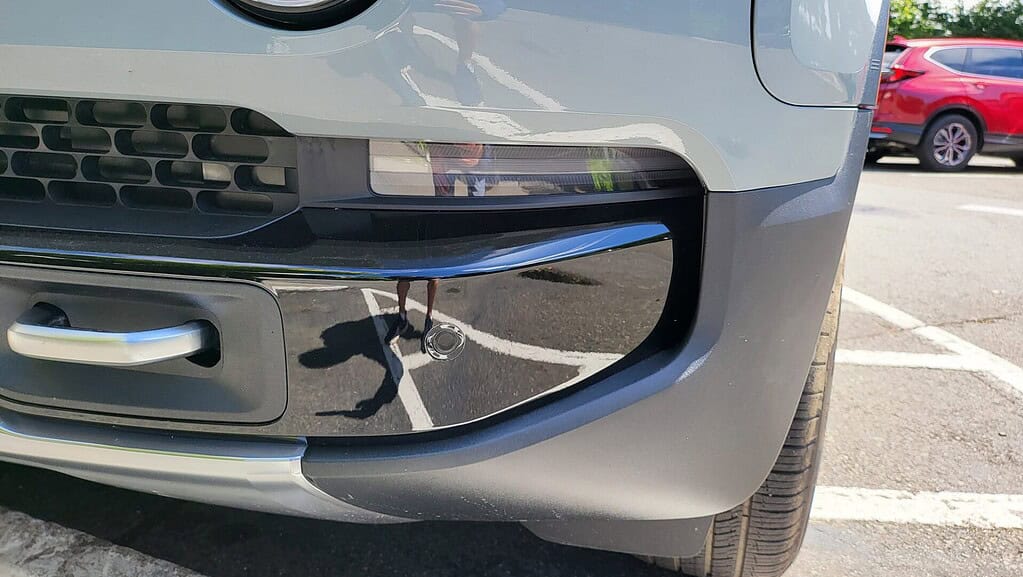 Close-up of the new sequential turn signal location placing the Fog Lights from Gen 1