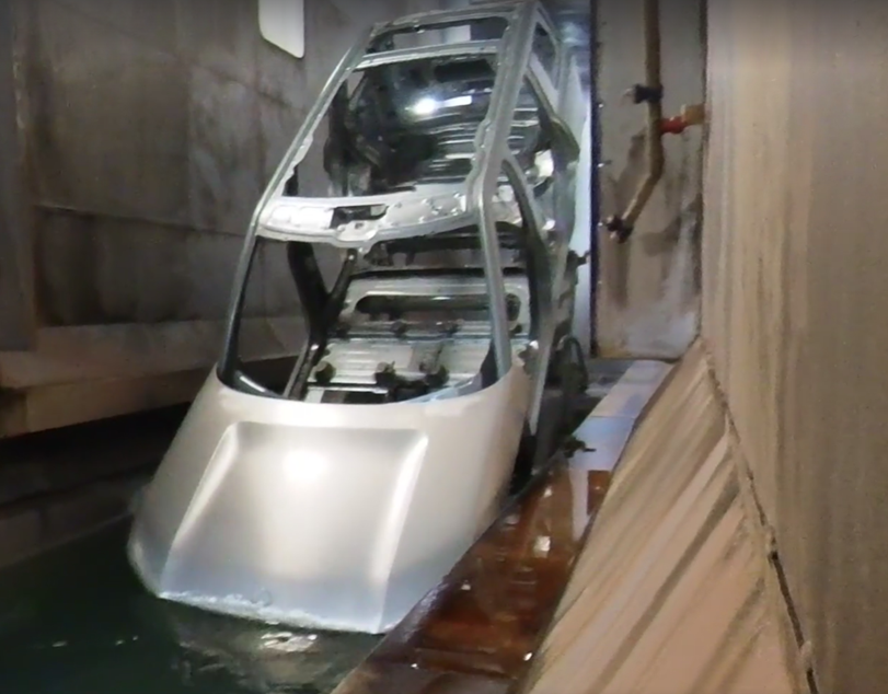 R2 body getting e-coated