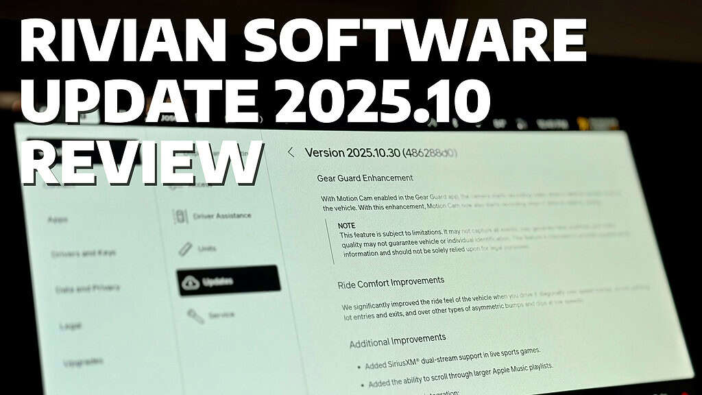 Rivian Software Update 2025.10 Review Thumbnail
