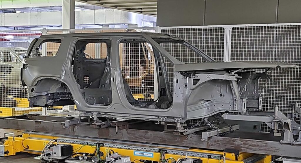 R2 body getting e-coated
