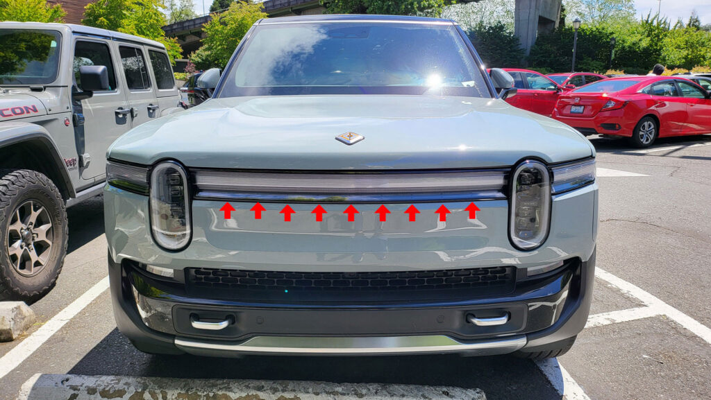 A source has shared that this lower part of the light bar will now be a charging indicator similar to the Hummer EV