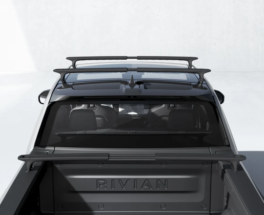 Rivian Cargo Crossbars in Dark